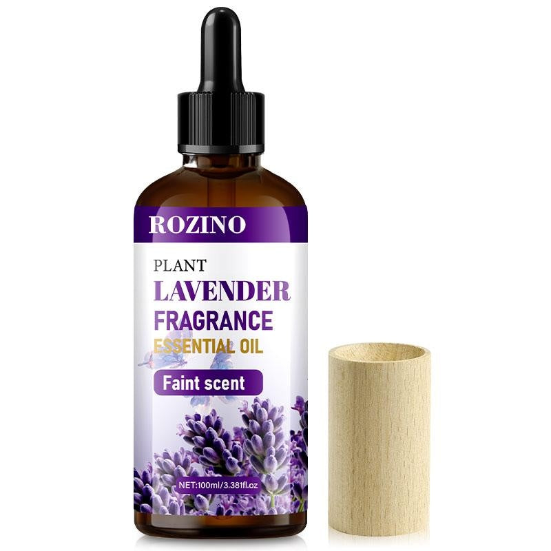 ROZINO Lavender Essential Oil 100ml Pure Natural Faint Scent for Diffuser Body Aromatherapy & Soap Making Plant Fragrance