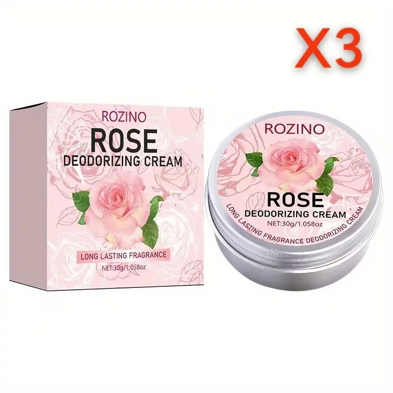 ROZINO Rose Deodorizing Cream | Long - lasting Fragrance, Say Goodbye to Odors, Awaken Confident Charm