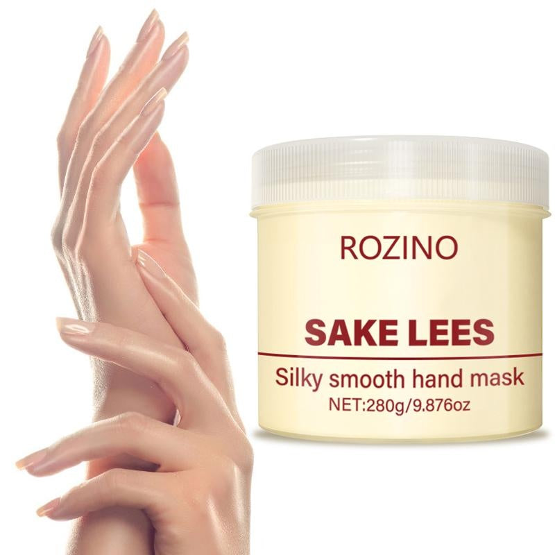 Rozino Sake Lees Silkysmooth Hand Mask - 280g Silky Smooth Formula for Hand Skin Care & Moisturization