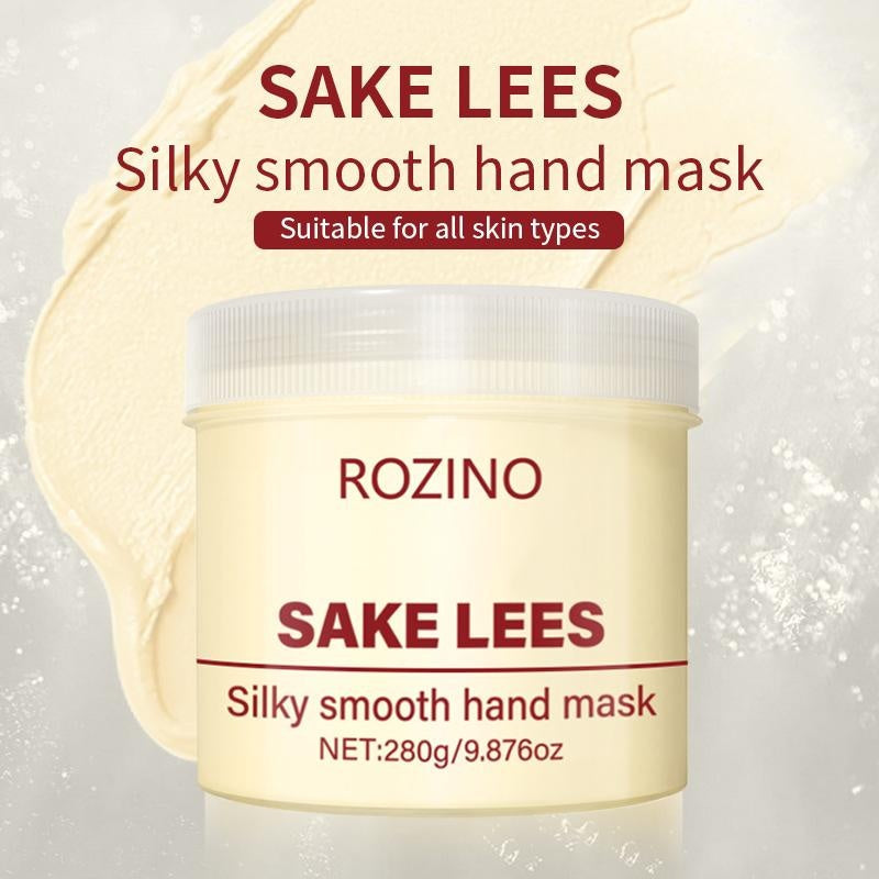 Rozino Sake Lees Silkysmooth Hand Mask - 280g Silky Smooth Formula for Hand Skin Care & Moisturization