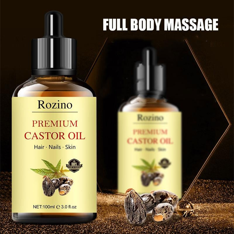 Safe & Sustainable Rozino Premium Castor Oil for Total Beauty Care Cosmetic