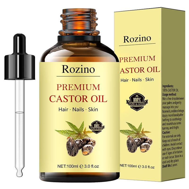 Safe & Sustainable Rozino Premium Castor Oil for Total Beauty Care Cosmetic