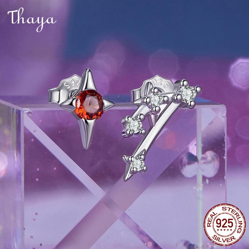 Thaya S925 Silver Zodiac Constellation Earrings