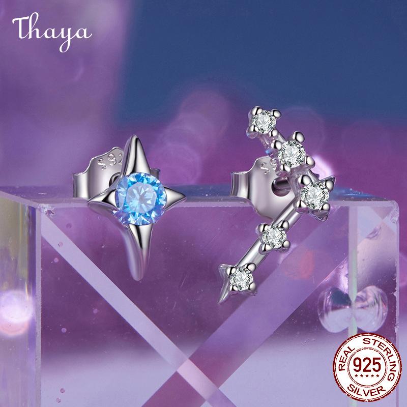Thaya S925 Silver Zodiac Constellation Earrings